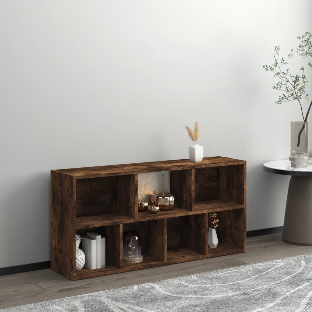vidaXL Regał na książki, przydymiony dąb, 50x25x106 cm
