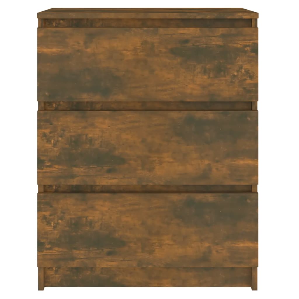 vidaXL Komoda, przydymiony dąb, 60x35x76 cm, materiał drewnopochodny