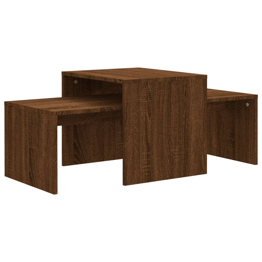vidaXL Stolik kawowy, brązowy dąb 100x48x40 cm materiał drewnopochodny