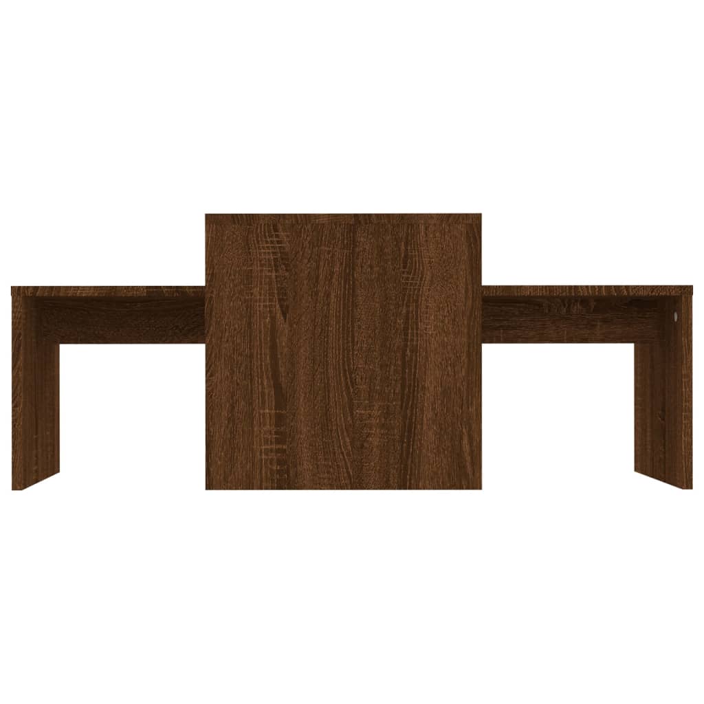 vidaXL Stolik kawowy, brązowy dąb 100x48x40 cm materiał drewnopochodny