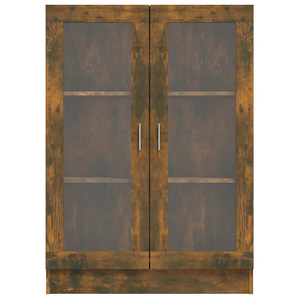 vidaXL Witryna, przydymiony dąb, 82,5 x 30,5 x 115 cm