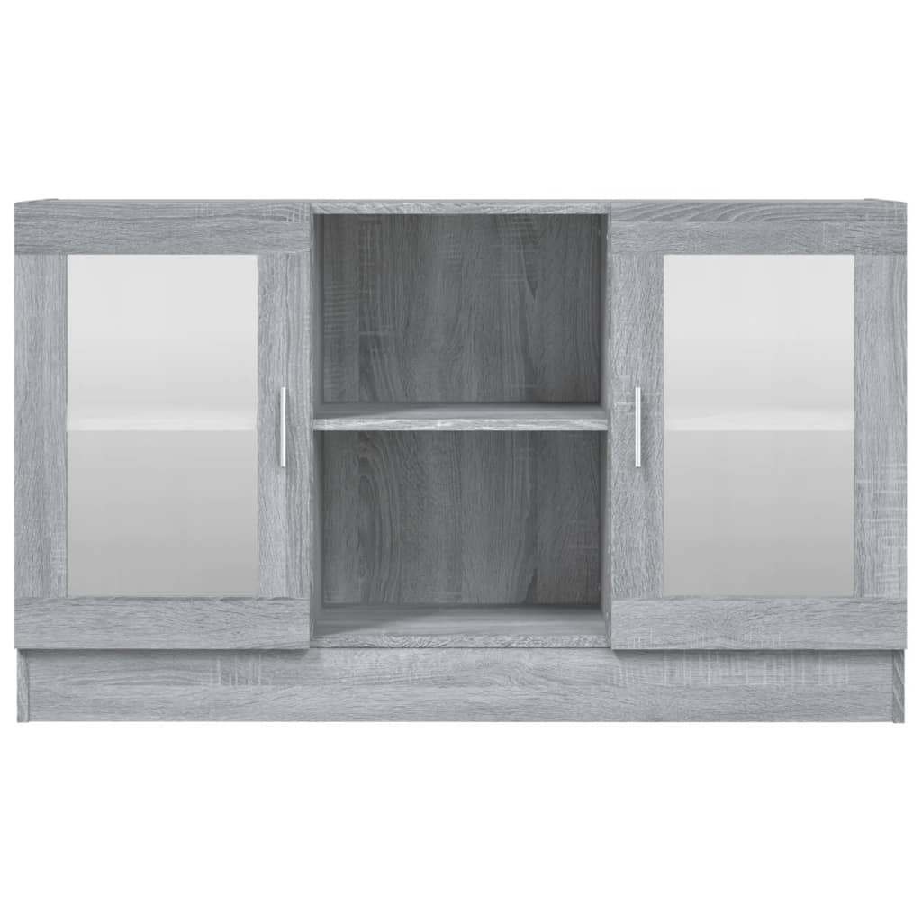 vidaXL Witryna, szary dąb sonoma, 120x30,5x70 cm