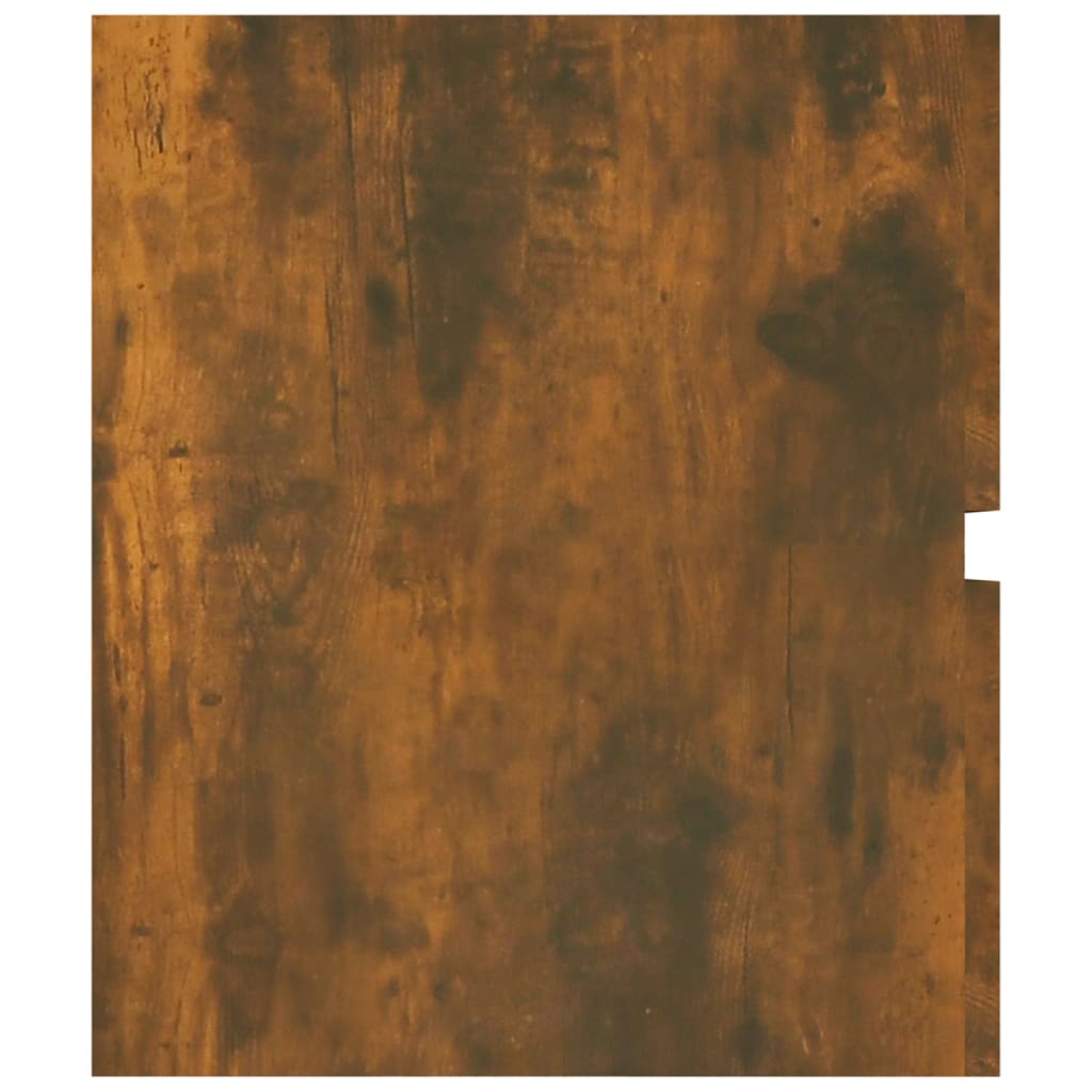 vidaXL Szafka pod umywalkę, przydymiony dąb, 100x38,5x45 cm