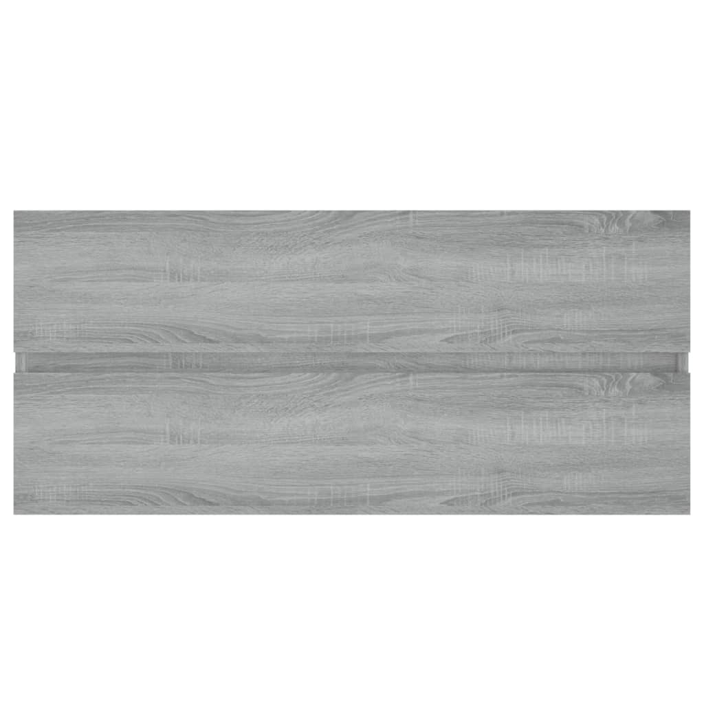vidaXL Szafka pod umywalkę, szary dąb sonoma, 100x38,5x45 cm