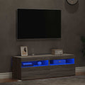 vidaXL Szafki TV z LED, 2 szt., szary dąb sonoma, 60x35x40 cm
