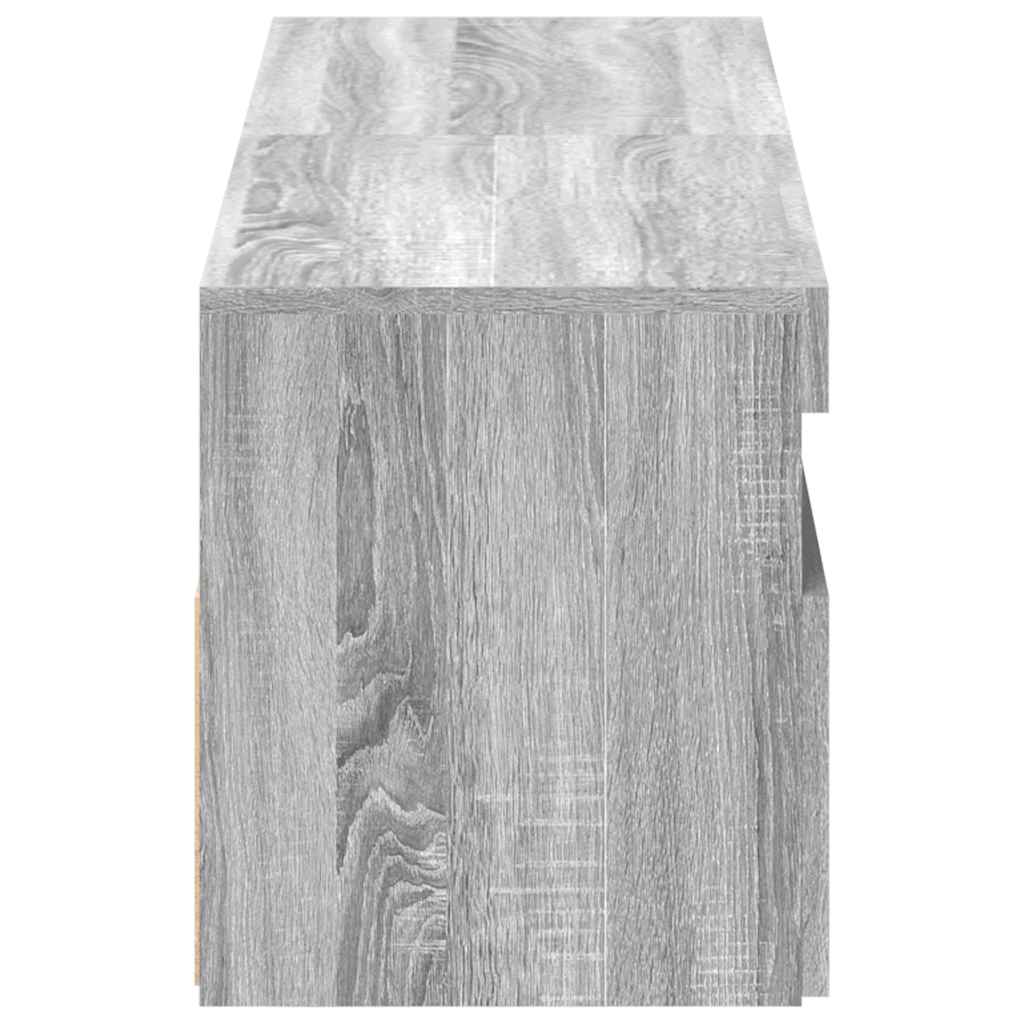 vidaXL Szafki TV z LED, 2 szt., szary dąb sonoma, 60x35x40 cm