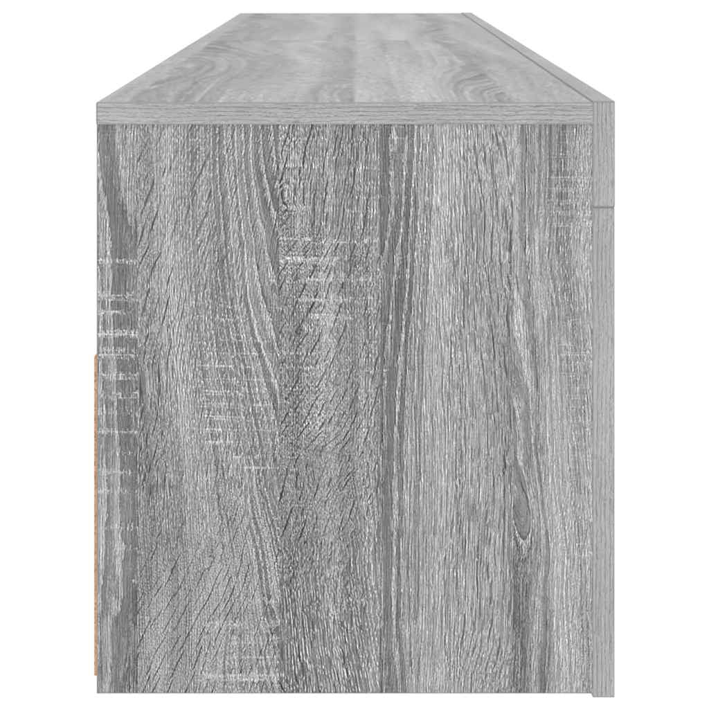 vidaXL Szafka pod TV z LED, szary dąb sonoma, 120x35x40 cm
