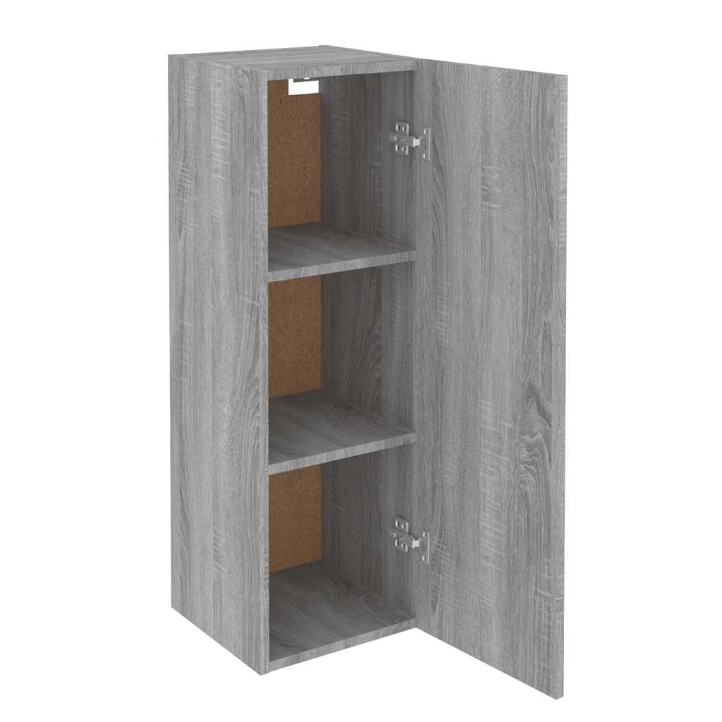 vidaXL Szafki pod telewizor, 2 szt., szary dąb sonoma, 30,5x30x90 cm