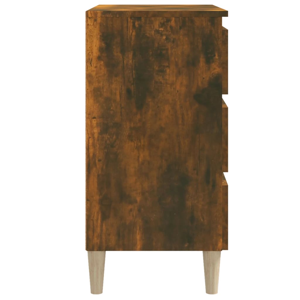 vidaXL Szafka, przydymiony dąb, 60x35x69 cm, materiał drewnopochodny