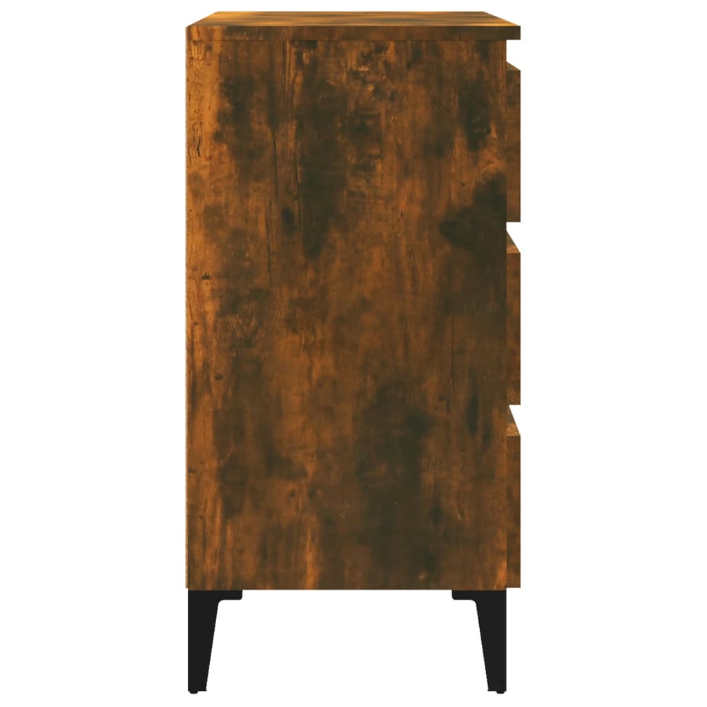 vidaXL Komoda, przydymiony dąb, 60x35x69 cm, materiał drewnopochodny