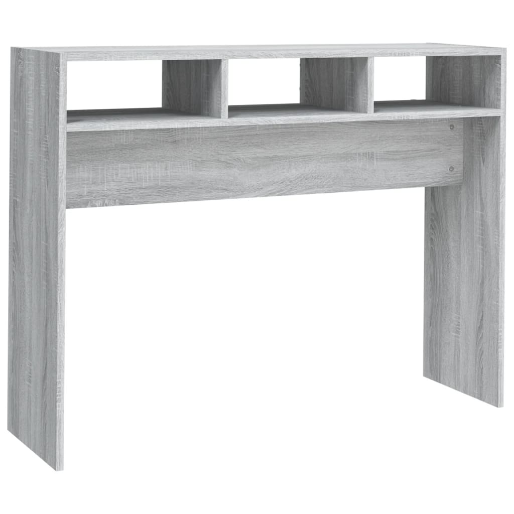 vidaXL Stolik konsolowy, szary dąb sonoma, 105x30x80 cm