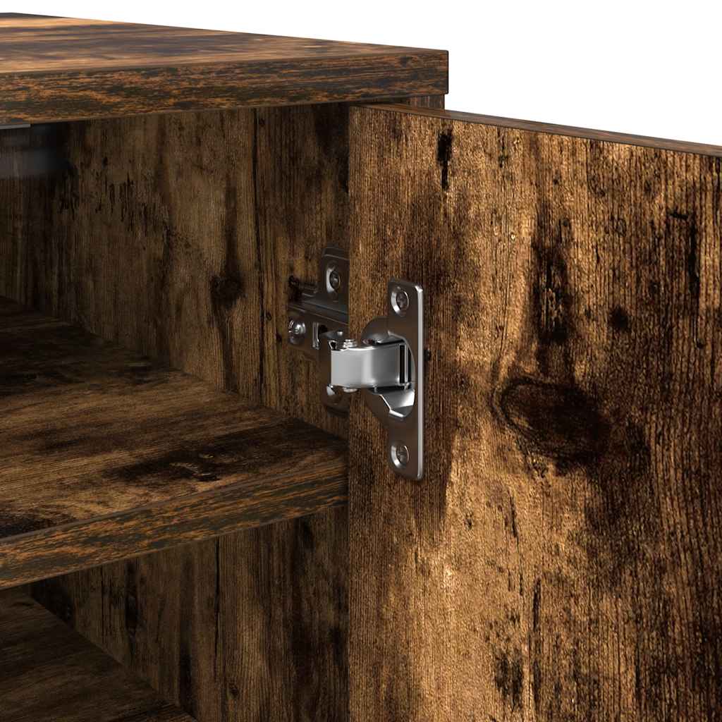 vidaXL Szafka na buty, przydymiony dąb, 32x35x92 cm