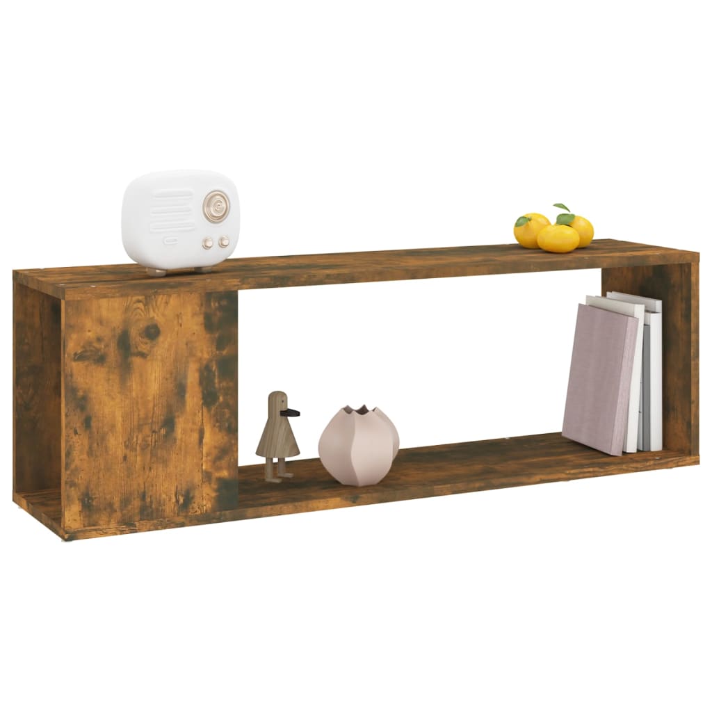 vidaXL Szafka pod telewizor, przydymiony dąb, 100x24x32 cm