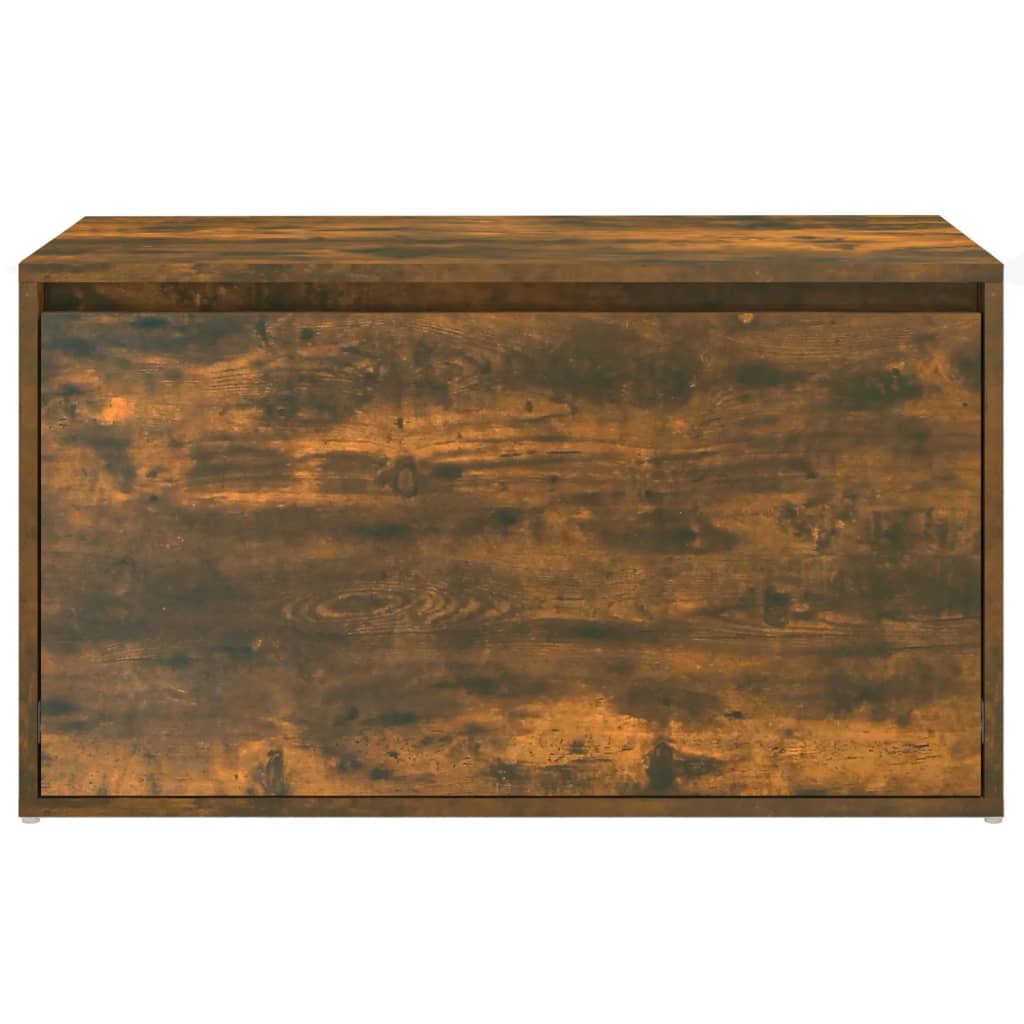 vidaXL Ławka do przedpokoju, 80x40x45 cm, przydymiony dąb