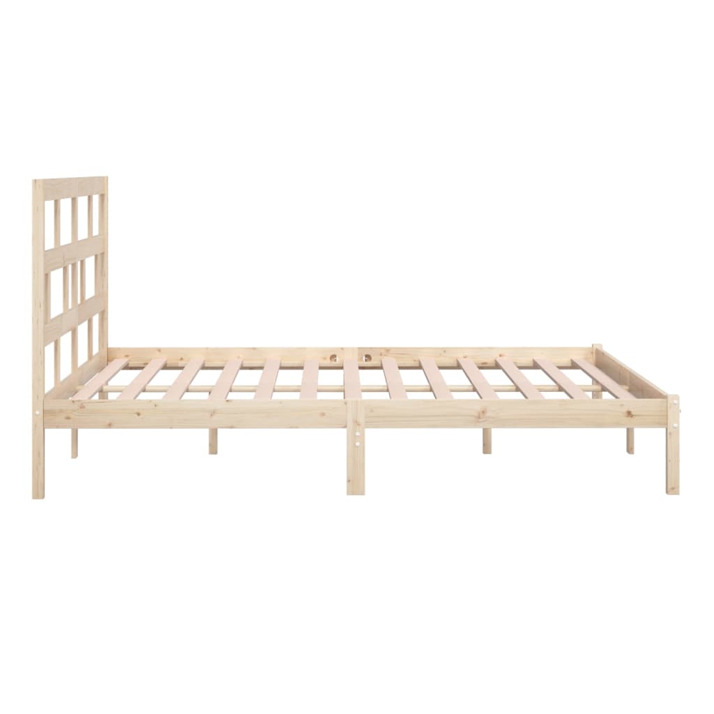 vidaXL Rama łóżka, lite drewno sosnowe, 200x200 cm