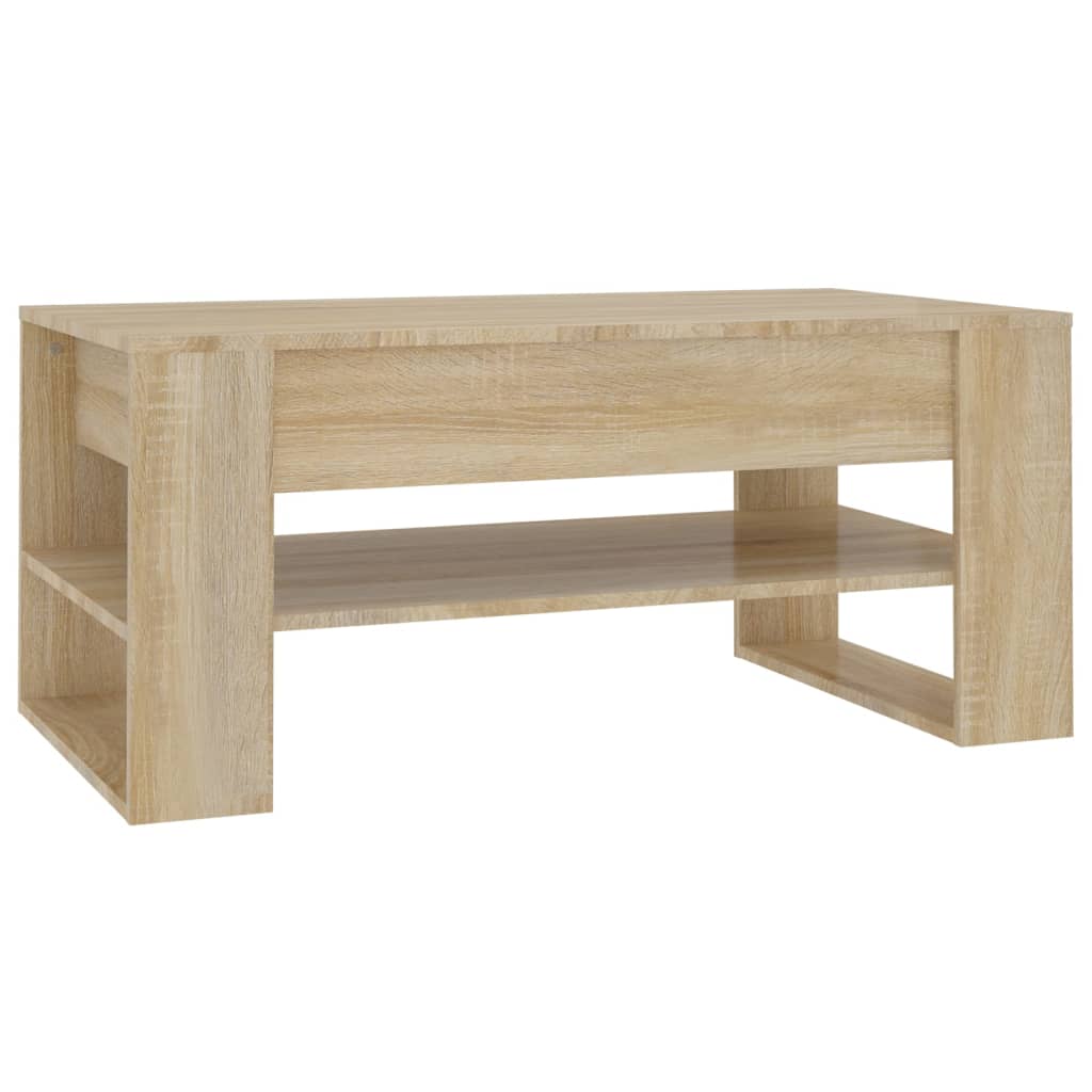 vidaXL Stolik kawowy, dąb sonoma 102x55x45 cm, materiał drewnopochodny