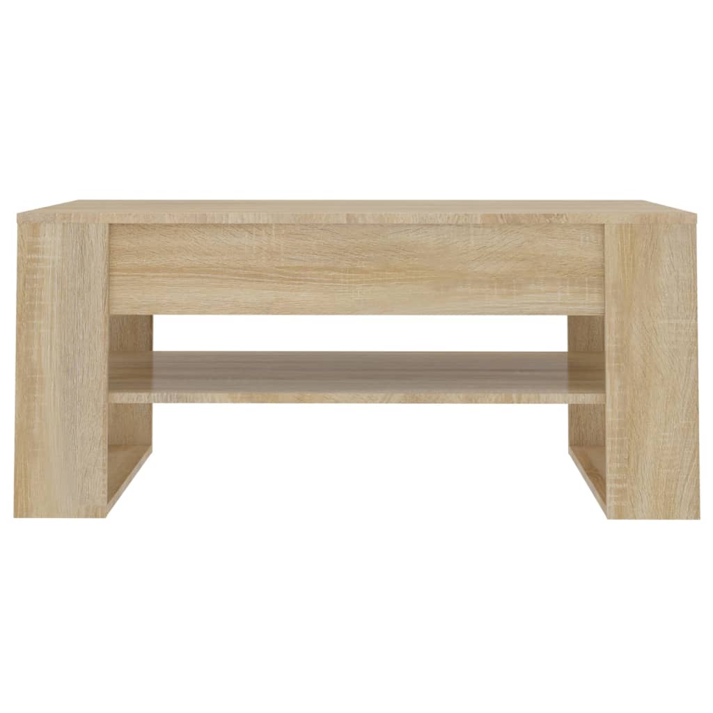 vidaXL Stolik kawowy, dąb sonoma 102x55x45 cm, materiał drewnopochodny