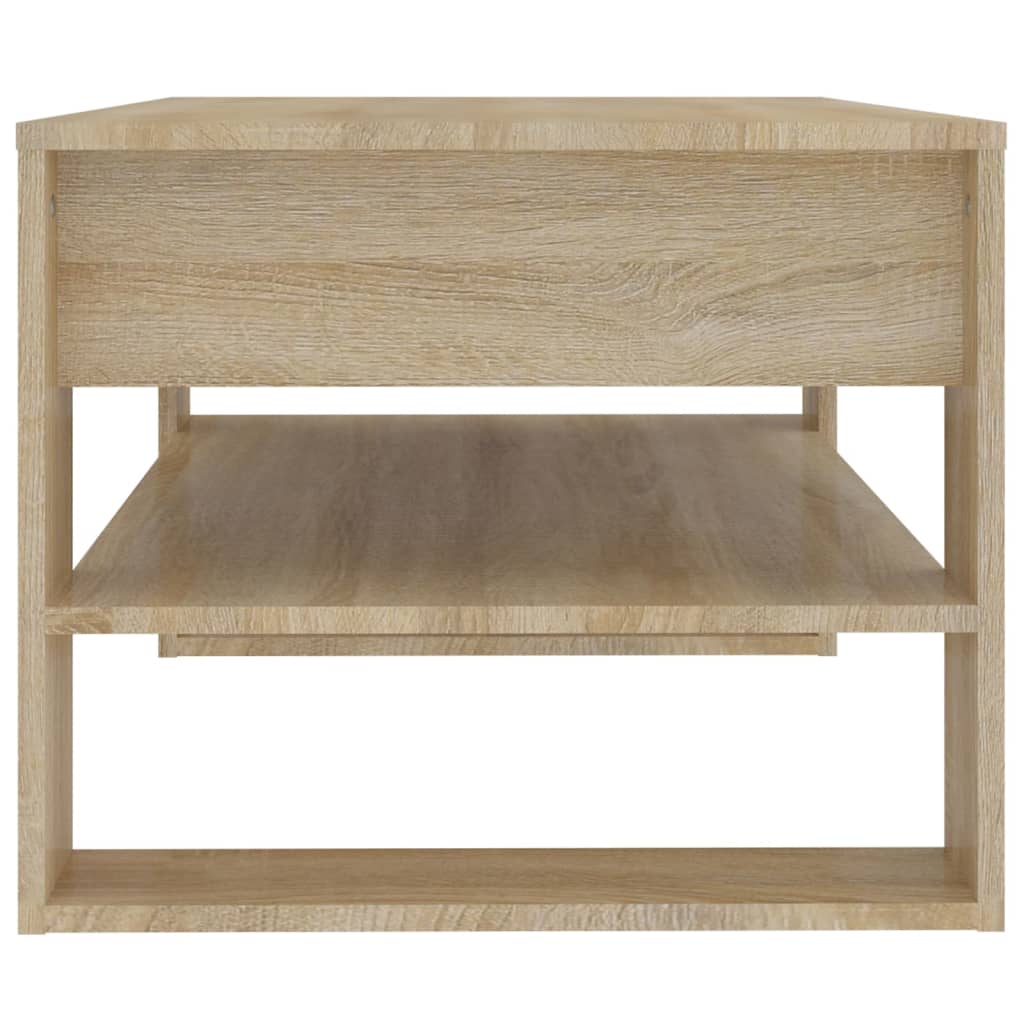 vidaXL Stolik kawowy, dąb sonoma 102x55x45 cm, materiał drewnopochodny