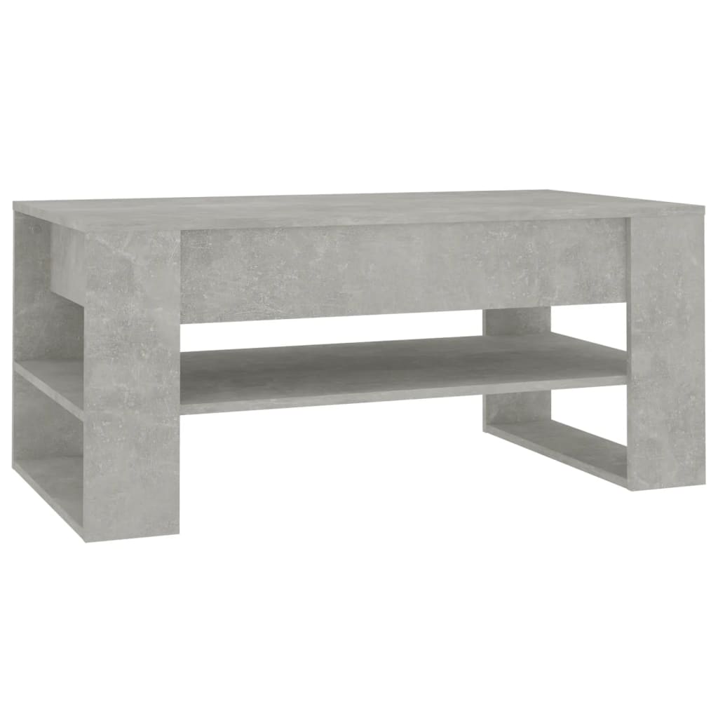 vidaXL Stolik kawowy, betonowy, 102x55x45 cm, materiał drewnopochodny