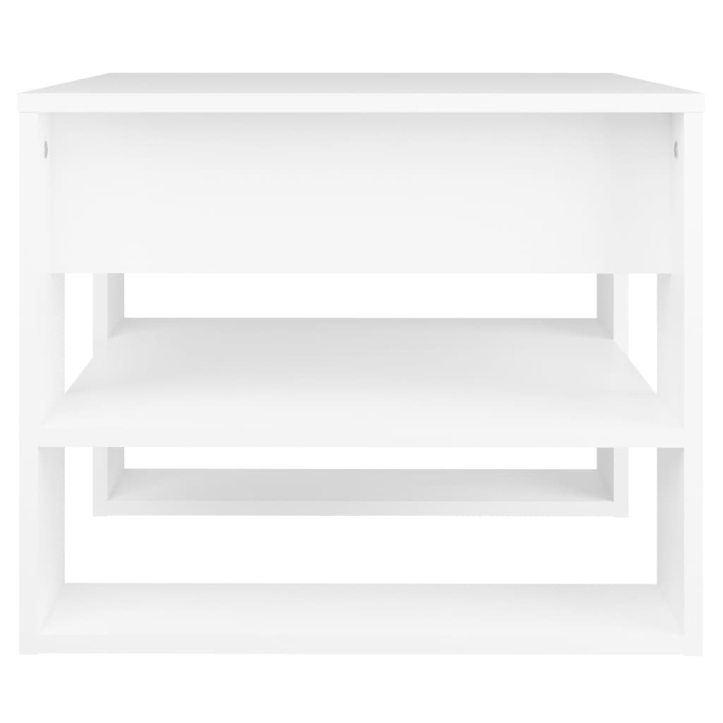 vidaXL Stolik kawowy, biały, 55,5x55x45 cm, materiał drewnopochodny