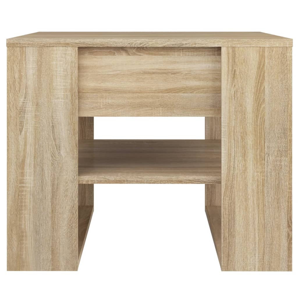 vidaXL Stolik kawowy, dąb sonoma, 55,5x55x45, materiał drewnopochodny