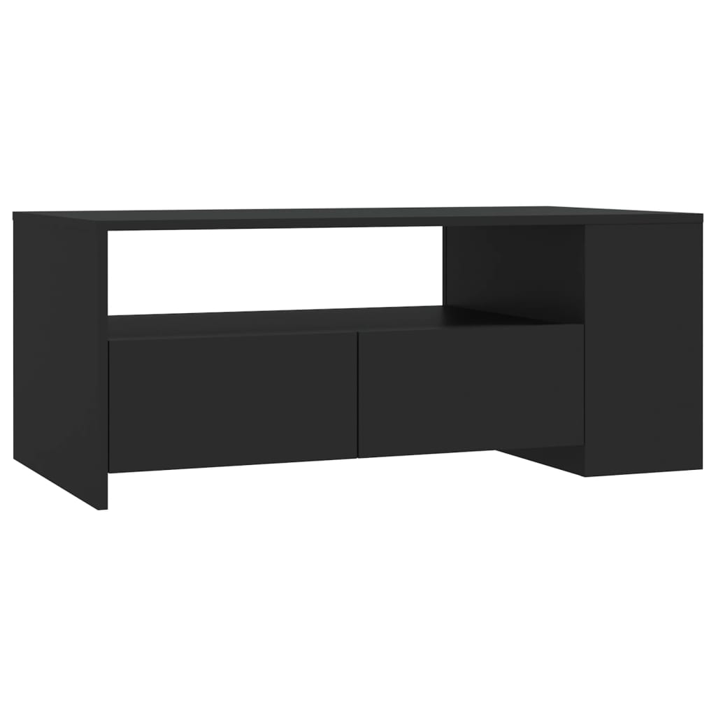 vidaXL Stolik kawowy, czarny, 102x55x42 cm, materiał drewnopochodny