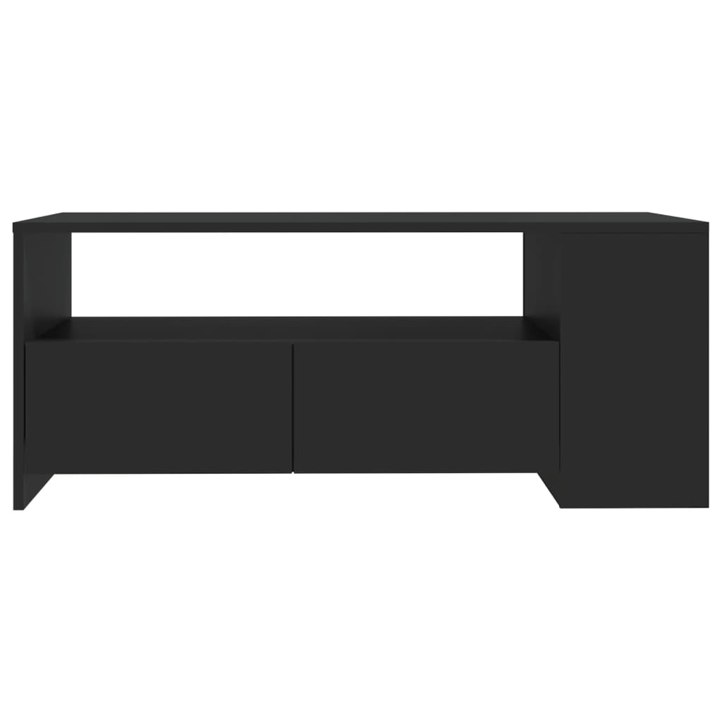 vidaXL Stolik kawowy, czarny, 102x55x42 cm, materiał drewnopochodny