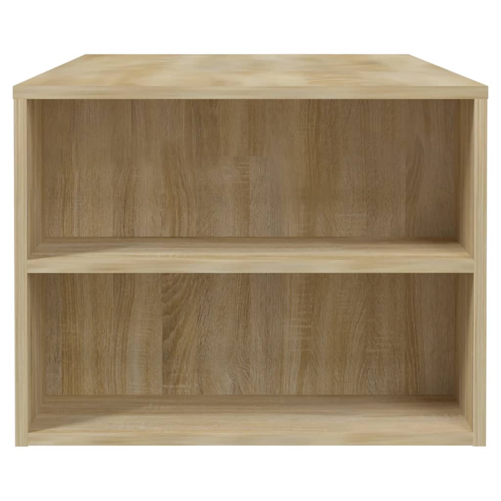 vidaXL Stolik kawowy, dąb sonoma, 102x55x42, materiał drewnopochodny