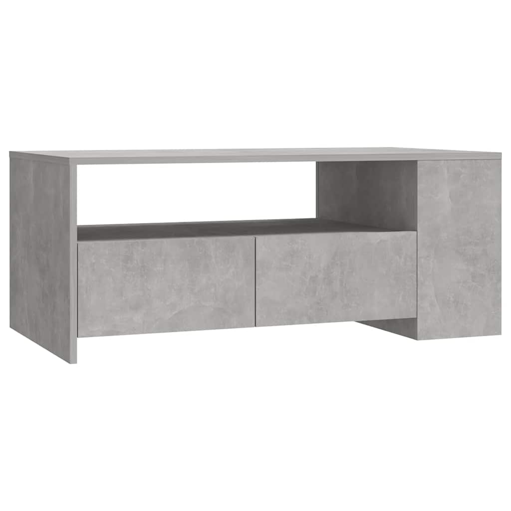 vidaXL Stolik kawowy, szarość betonu, 102x55x42 cm