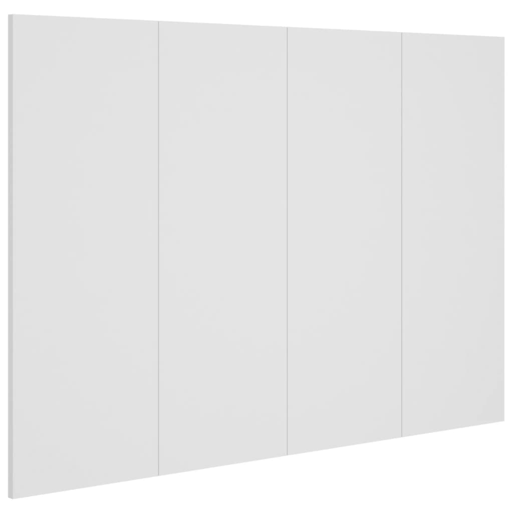 vidaXL Wezgłowie łóżka, białe, 120x1,5x80 cm, materiał drewnopochodny