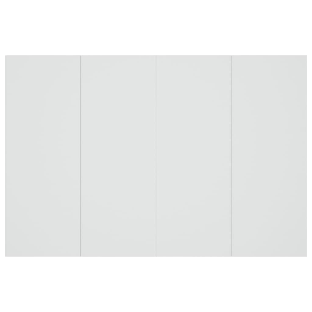 vidaXL Wezgłowie łóżka, białe, 120x1,5x80 cm, materiał drewnopochodny
