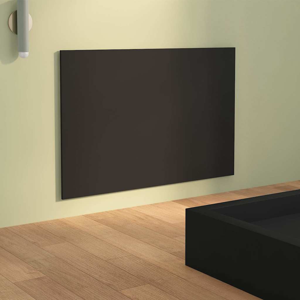 vidaXL Wezgłowie łóżka, czarne, 120x1,5x80 cm, materiał drewnopochodny