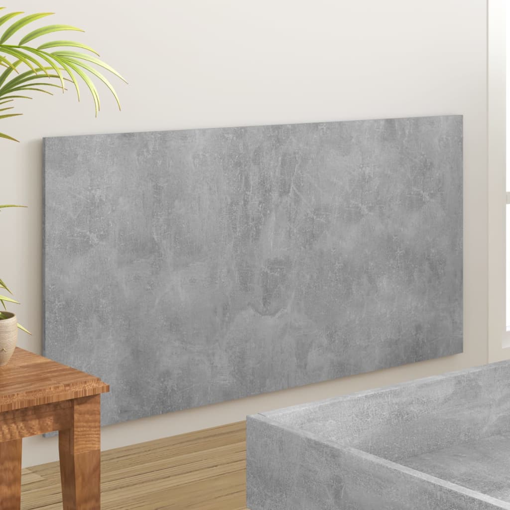 vidaXL Wezgłowie łóżka, szarość betonu, 160x1,5x80 cm