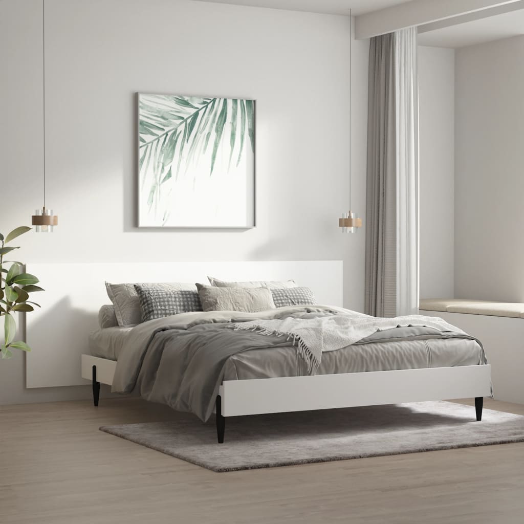 vidaXL Zagłówek łóżka, ścienny, biały, 240x1,5x80 cm