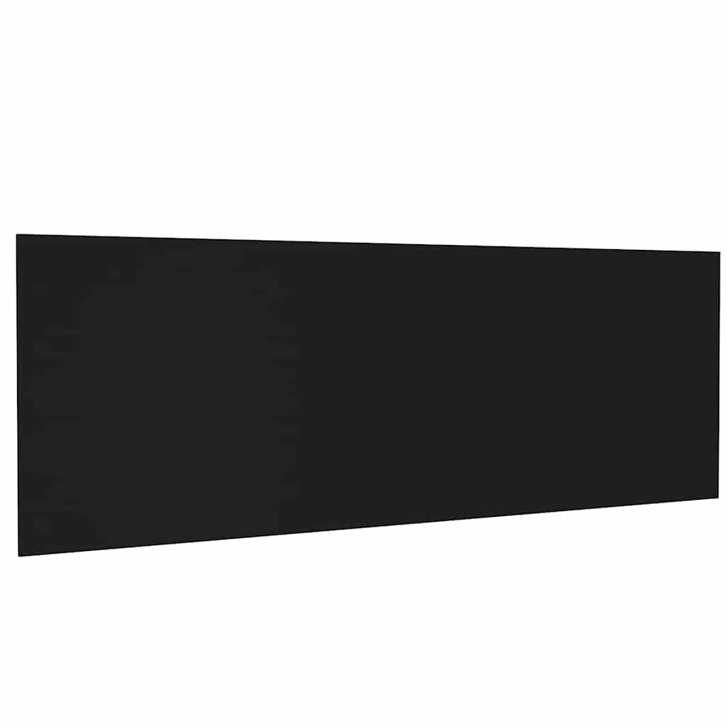 vidaXL Zagłówek łóżka, ścienny, czarny, 240x1,5x80 cm