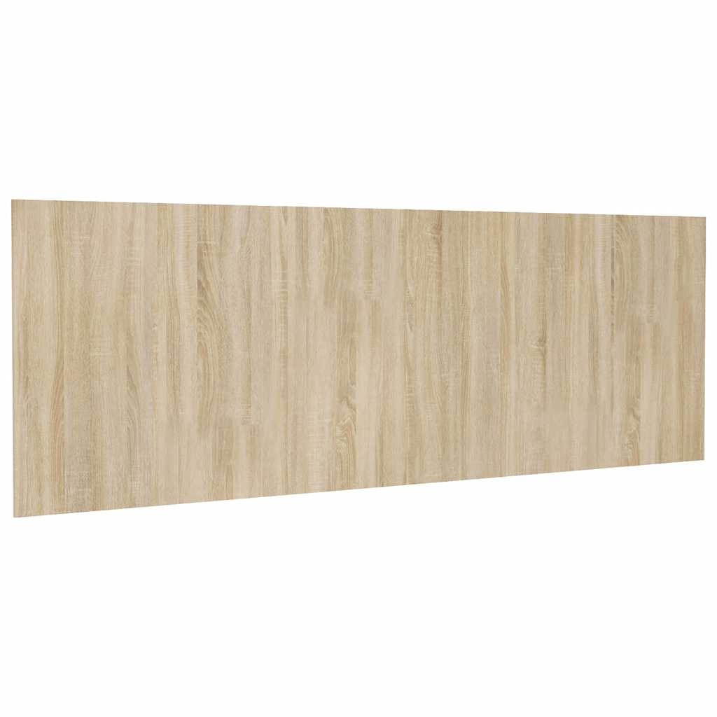 vidaXL Zagłówek łóżka, ścienny, dąb sonoma, 240x1,5x80 cm
