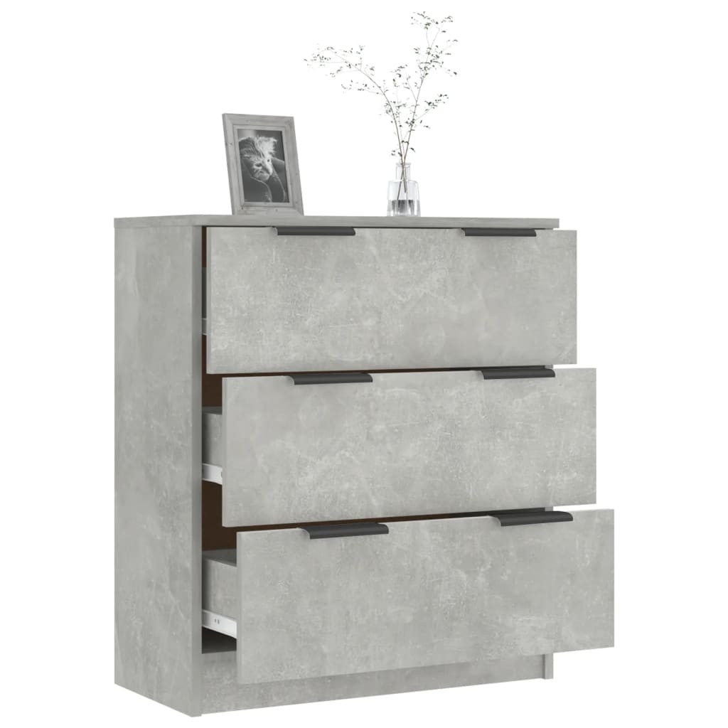 vidaXL Szafka, szarość betonu, 60x30x70 cm, materiał drewnopochodny