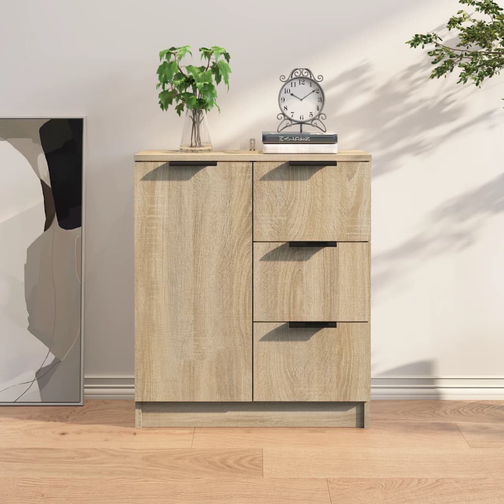 vidaXL Komoda, dąb sonoma, 60x30x70 cm, materiał drewnopochodny