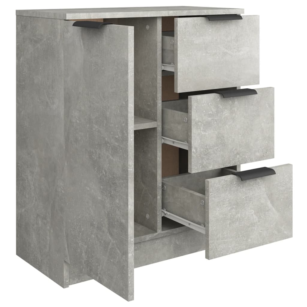vidaXL Szafka, szarość betonu, 60x30x70 cm, materiał drewnopochodny