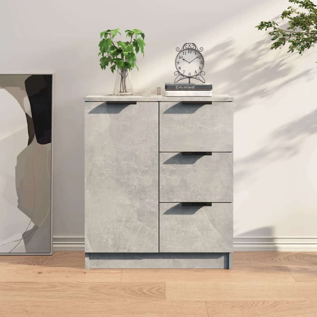 vidaXL Szafka, szarość betonu, 60x30x70 cm, materiał drewnopochodny