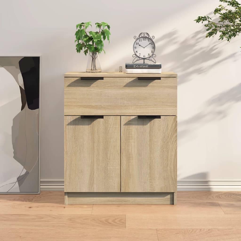 vidaXL Komoda, dąb sonoma, 60x30x70 cm, materiał drewnopochodny