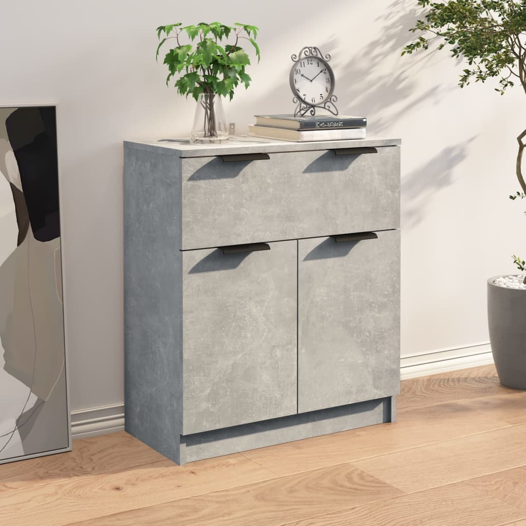 vidaXL Szafka, szarość betonu, 60x30x70 cm, materiał drewnopochodny