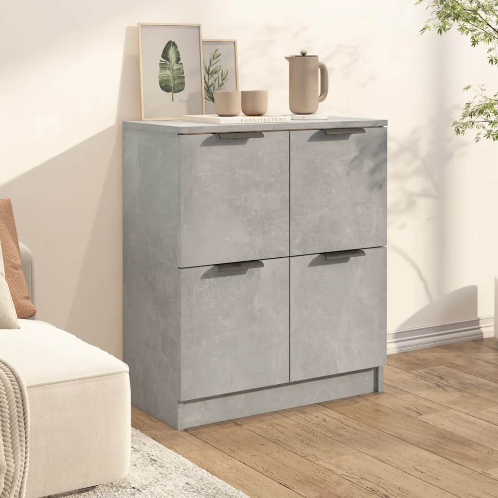 vidaXL Szafka, szarość betonu, 60x30x70 cm, materiał drewnopochodny