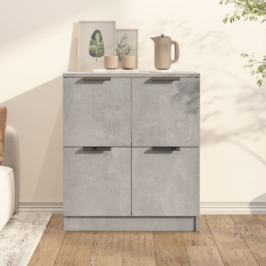 vidaXL Szafka, szarość betonu, 60x30x70 cm, materiał drewnopochodny