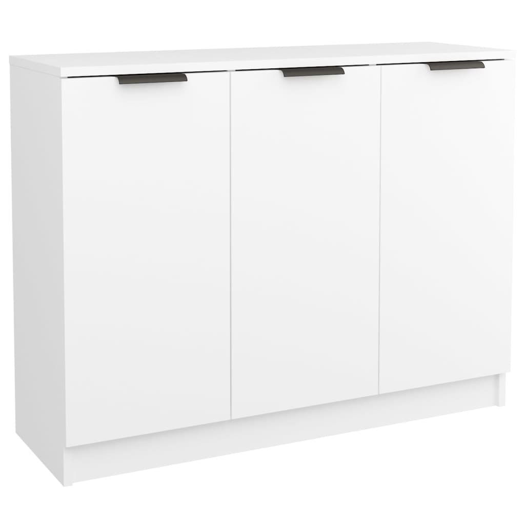 vidaXL Szafka, biała, 90,5x30x70 cm, materiał drewnopochodny