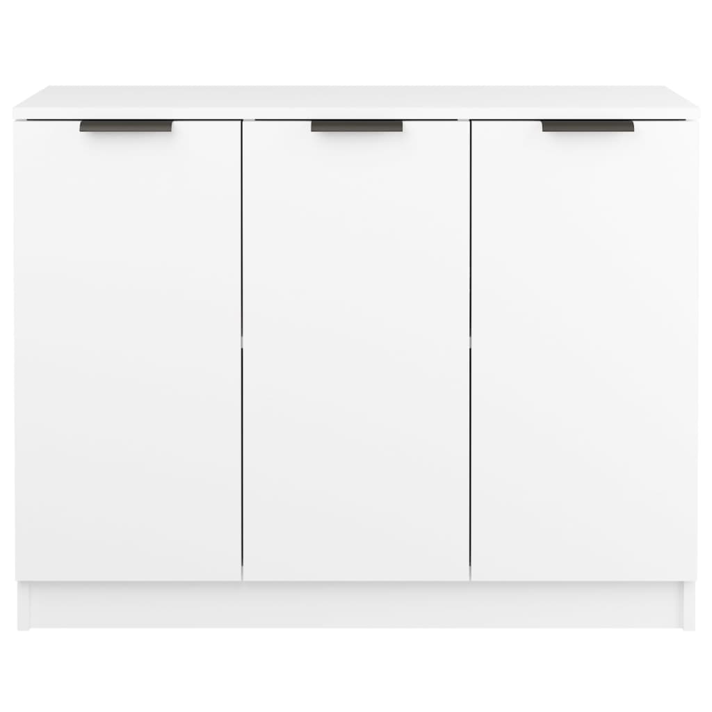vidaXL Szafka, biała, 90,5x30x70 cm, materiał drewnopochodny