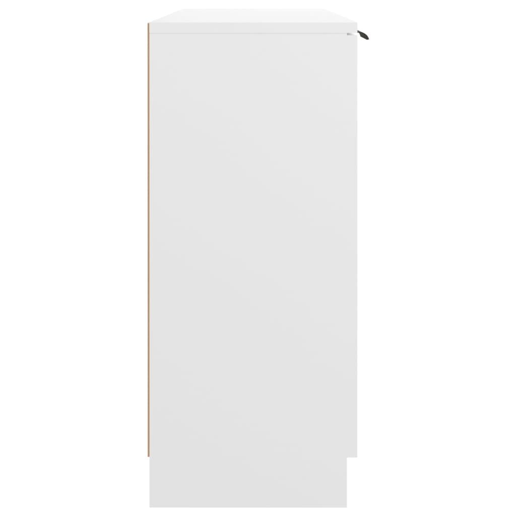 vidaXL Szafka, biała, 90,5x30x70 cm, materiał drewnopochodny