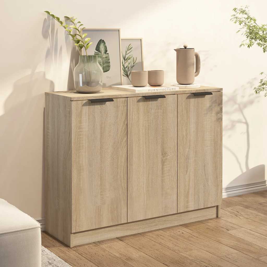 vidaXL Szafka, dąb sonoma, 90,5x30x70 cm, materiał drewnopochodny
