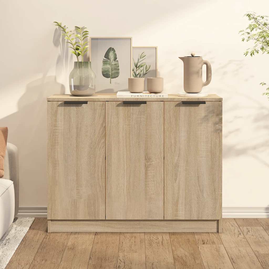 vidaXL Szafka, dąb sonoma, 90,5x30x70 cm, materiał drewnopochodny