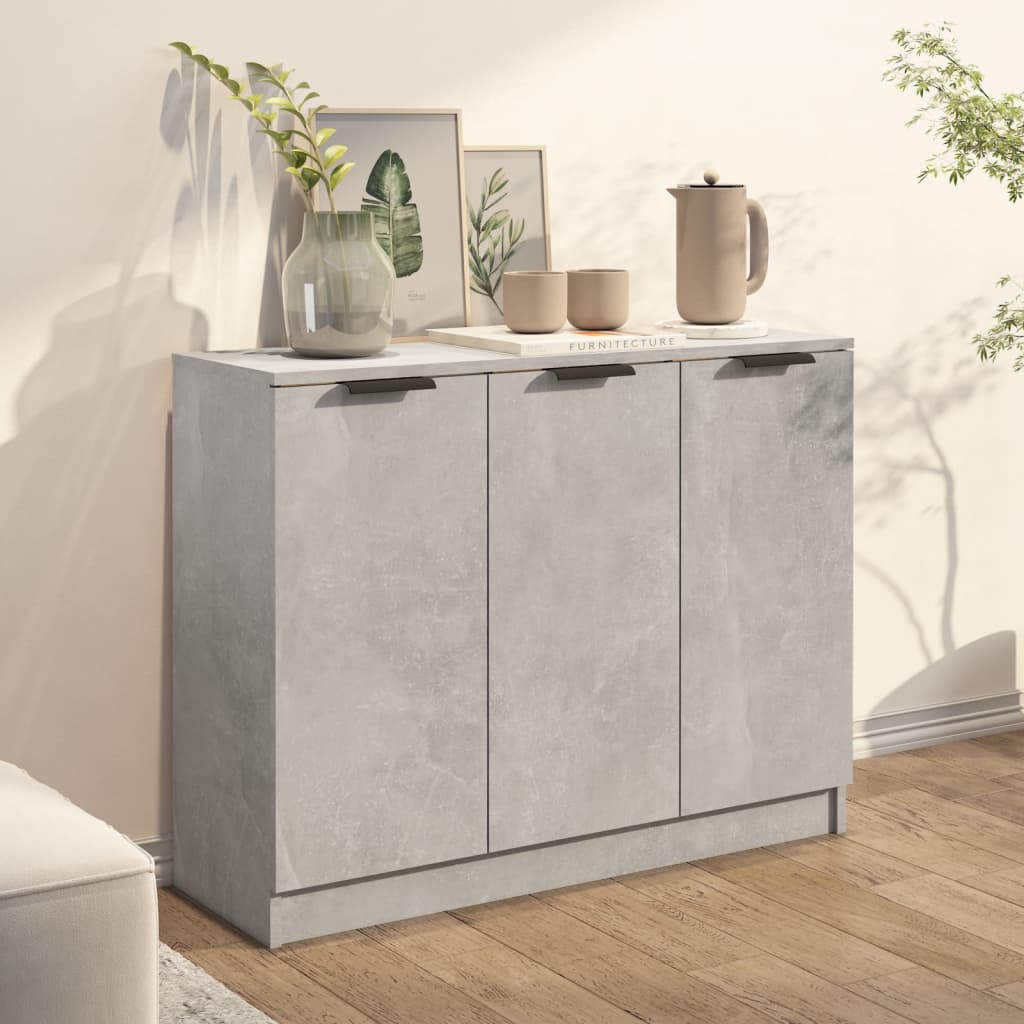 vidaXL Szafka, szarość betonu, 90,5x30x70 cm, materiał drewnopochodny